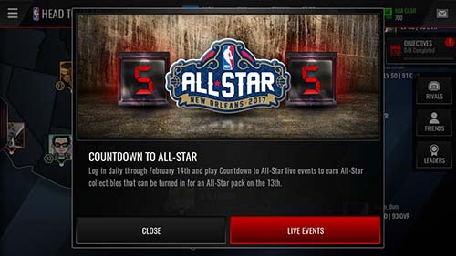 NBA Live Mobile Allstar